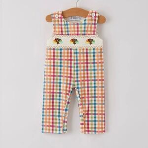 NEW Boys Thanksgiving Fall Holiday Romper Overalls